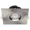Satco 12W LED Downlight, Gimbal 4 in, CCT Select, Square, Remote Driver, Brushed Nickel, 850L 120V S11623R1 - alternate 6